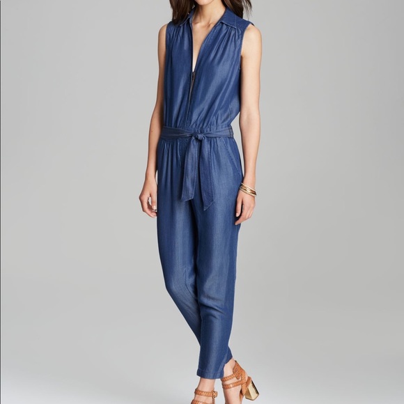 trina turk chambray jumpsuit